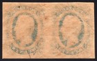 Confederate  Csa  12d  kb  10   Dark Blue  Horiz Pair  Mint-og-nh  Deep Color 
