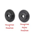  25 Roller Chain Sprocket With Keyway 04c 13t-40t Tooth Bore 8-30mm Pitch 6 35mm