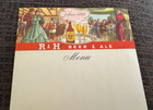 Vintage R h Beer Paper Menu Insert Sheet Rubsam   Horrmann Brg Staten Island Ny
