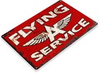 Tin Sign Flying A Service Gas Oil Metal D  cor Fuel Station A757