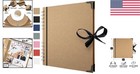 Personalized Memory Book - 8x8 Scrapbook With Ribbon Closure And Metal Corners