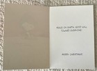 Unused Christmas Snoopy Woodstock Wear Hat Snow Vtg Greeting Card 1950s 1960s