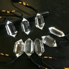 Natural Clear Quartz Crystal Pendant Necklace Chakra Gemstone Healing Us