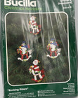 Bucilla Christmas Heirloom Felt Ornament Kit Rocking Riders   Twinkle Belles