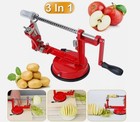 3 In 1 Apple Fruit Corer Slicer Peeler Slinky Machine Potato Cutter      