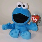 Ty Beanie Babies        Cookie Monster 6  Sesame Street Soft Plushy Stuffed Toy New