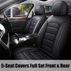 For Jeep Wrangler 2007-2023 Car Seat Covers Front   Rear Seat Cover Faux Leather
