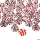 Candy Cane Kisses Christmas Edition 2 Lbs - Individually Wrapped Candies - Bulk 