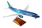 Skymarks Skr8294 Alaska Airlines 737-max 9 West Coast Wonder Desk 1 100 Model