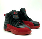  new  Kids Nike Air Jordan 12 Retro  ps  Black varsity Red   151186 002      