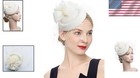 Women Fascinator Hat Vintage Pillbox Veil Derby Wedding Tea Party Accessories