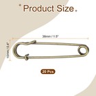 20pcs Safety Pins 38mm Electroplated Large Safety Pin For Clothes Bronze
