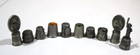 Assortment Of Vintage Pewter Thimbles