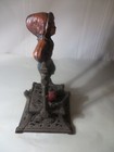 Antique C 1888 Boy On Trapeze J  Barton Smith Co  Cast Iron Bank