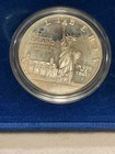 1986-s Statue Of Liberty Proof 2  Coin Set  Silver Dollar  Clad Half Box And Coa