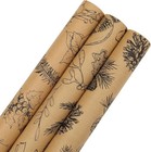 Christmas Wrapping Paper Roll - Brown Kraft Vintage Gift Wrapping Paper For X   