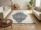 Moroccan Handmade Wool Rug Beni Ourain Berber Boho Abstract Carpet Made To Order