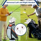 Golf Iron Head Covers Set 10pcs White Protective Covers For Right Left Hand Club