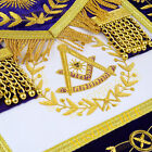 Handcrafted 100  Lambskin Masonic Grand Lodge Past Master Apron   Chain Collar