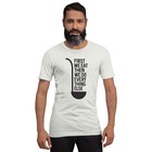 First We Eat Then We Do Everything Else - Vintage Retro White Graphic Tee Shirt