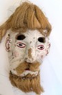Vintage Mexican Ermitano  hermit  Pastorela Dance Mask Carved Wood Folk Art