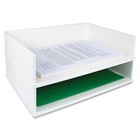 Stacking Letter Tray  White  w1154 