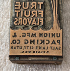 1930s  tropical Ade  Beverage Soda Pop Syrup Salt Lake City Letterpress Block