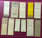 Vintage Matchbook Cover 11 Pcs  12 