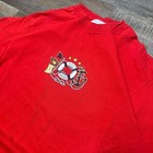 Vintage Uss Colesce Nautical Crest Red T-shirt Single Stitch Xl Mens