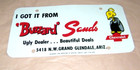 Rare Vintage Chevrolet Chevy Buzzard Sands Glendale Arizona License Plate Dealer