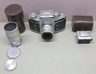 Ihagee Exakta Vx 35mm Camera Zeiss Tessar F3 5 50mm Sunpro Mil-o Telephoto  view
