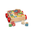Melissa And Doug Classic Abc Block Cart 30 Colorful Wooden Blocks For Kids