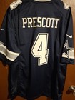 Mens Nike Dallas Cowboys Dak Prescott  4 Player Jersey Size Large Nwt         