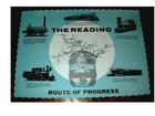 2 Vtg The Reading Railroad Route Of Progress Dining Car Placemats 1950 s 1960 s