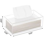 Clear Acrylic Tissue Box Holder Rectangle Dispenser Tissue Box Cover For Bathroo