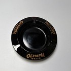 Vintage Olympia Beer Ashtray Black Advertising 4  Rare Gold Script New Nos