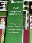 Christmas Scrapbook Kit  8    X 8    Album Pages Page Protectors Paper   Stickers
