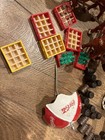 Large Lot Of Vintage Cast Iron Horse Wagon Coca Cola Budweiser Wagon Toy Parts