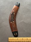 Wombat Australian Traders Aboriginal Wood Boomerang Vintage