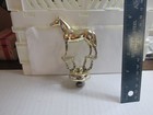 Vintage Metal  Horse Trophy  Gold Color     Free Shipping