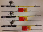 Lot Of 3 Lew s Mr Crappie Slab Shaker Rod Under Spin Reel Combo 4 6  Light 