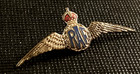 Wwii British Royal Airforce Raf Enamel Sweet Heart Brooch Kings Crown Original