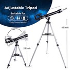 60 800mm Astronomical Refractor Telescope With Phone Adapter 600x