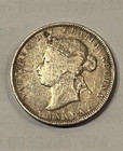 Canada 1872h  925 Silver Victoria Twenty-five 25 Cent Quarter Canadian