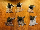 Disney 6 Pin Hidden Mickey D Set Marie Hades Belle Louisa Hatbox Ghost Chaser
