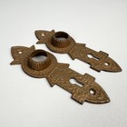 Set Of 2 Antique Chicago Niles Doorknob Backplate Eastlake tunis Victorian Style