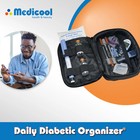 Medicool Daily Diabetic Organizer Portable Insulin Travel Case Large Gel Pack  