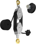 4400lb Pulley Block Tackle 8 1 Ratio Hoist Rope System Zinc-plated Steel