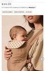 New Solly Baby Soft Buckle Front   Back Carrier Infant To Toddler Almondine Cheq