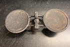 Antique Kinzer   Jones Cast Iron Balance Scale Double Pan Apothecary Scale